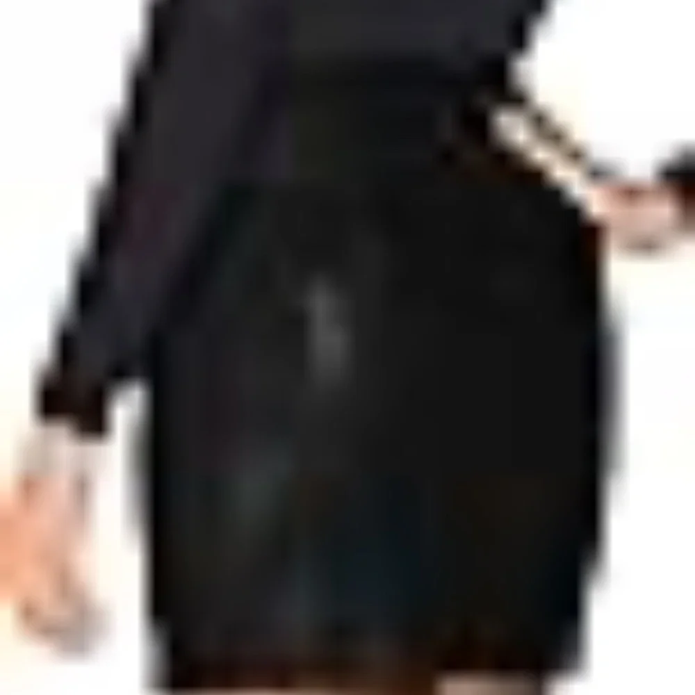 NWT MANGOPOP Women's Basic High Waist Faux Leather Bodycon Mini Skirt sz XL